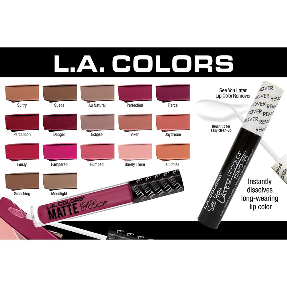 L.A. Colors Matte Liquid Lip Color, Eclipse Clg409
