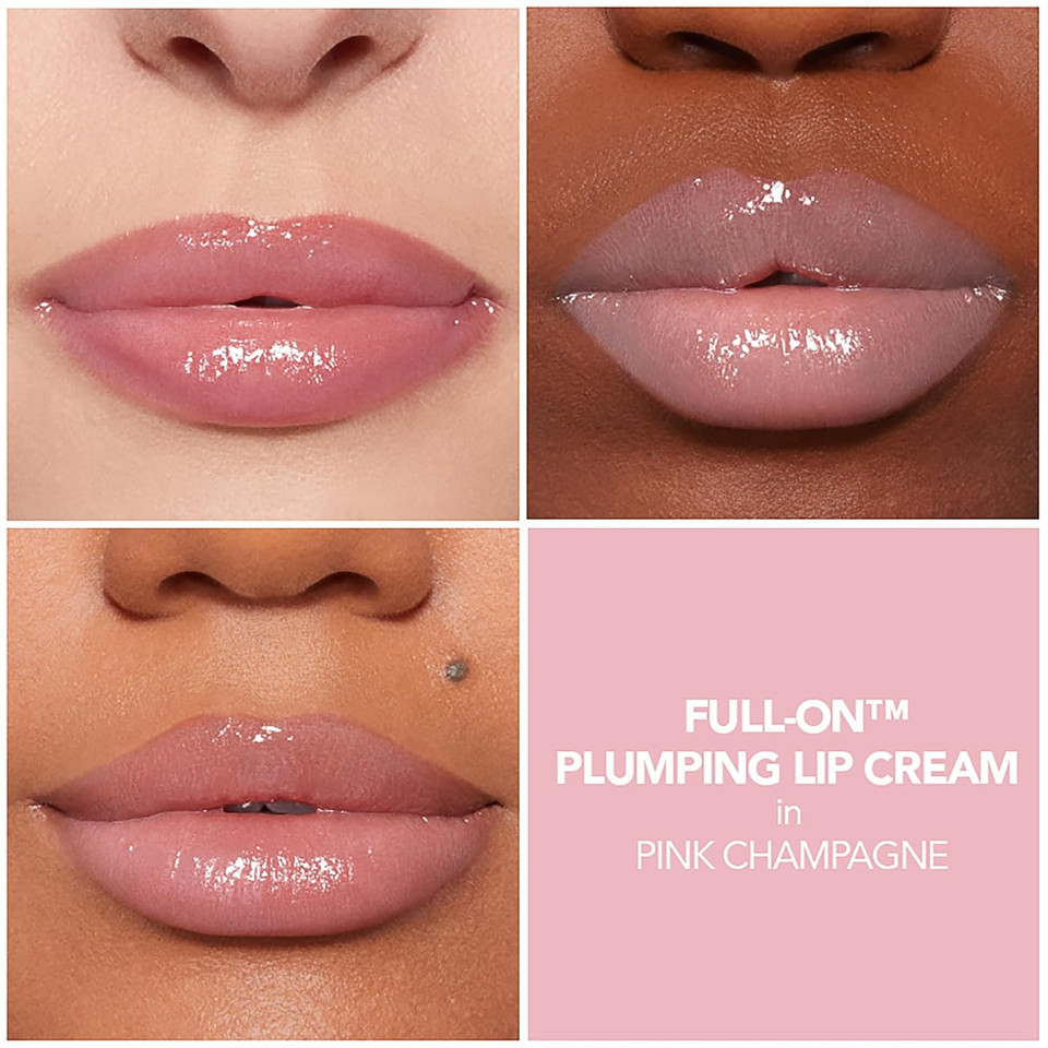 Buxom Full-On Plumping Lip Cream, Hydrating Lip Plumper Gloss With Peptides & Hyaluronic Acid, High-Shine Tinted Formula For Fuller, Softer Lips, Cruelty-Free
