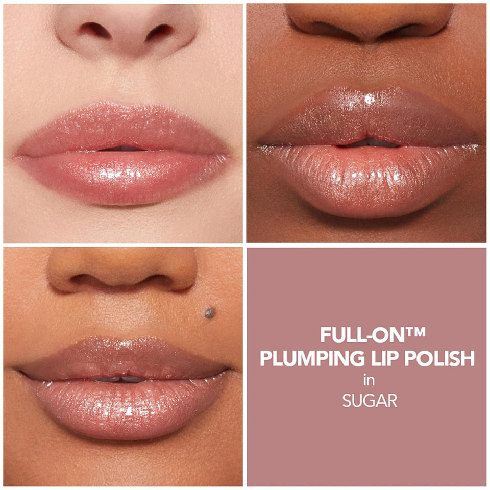 Buxom Full-On Plumping Lip Polish, Tinted Lip Plumper Gloss, Plumping Peptides & Vitamin E, High Shine Lip Gloss, Nourishes, Moisturizes & Softens Lips, Vegan