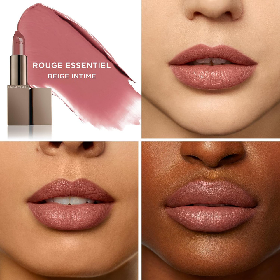 Laura Mercier Rouge Essentiel Silky Crème Lipstick, Weightless, Creamy Texture, Comfortable And Moisturizing On Lips, High-Impact Color, Satin Finish