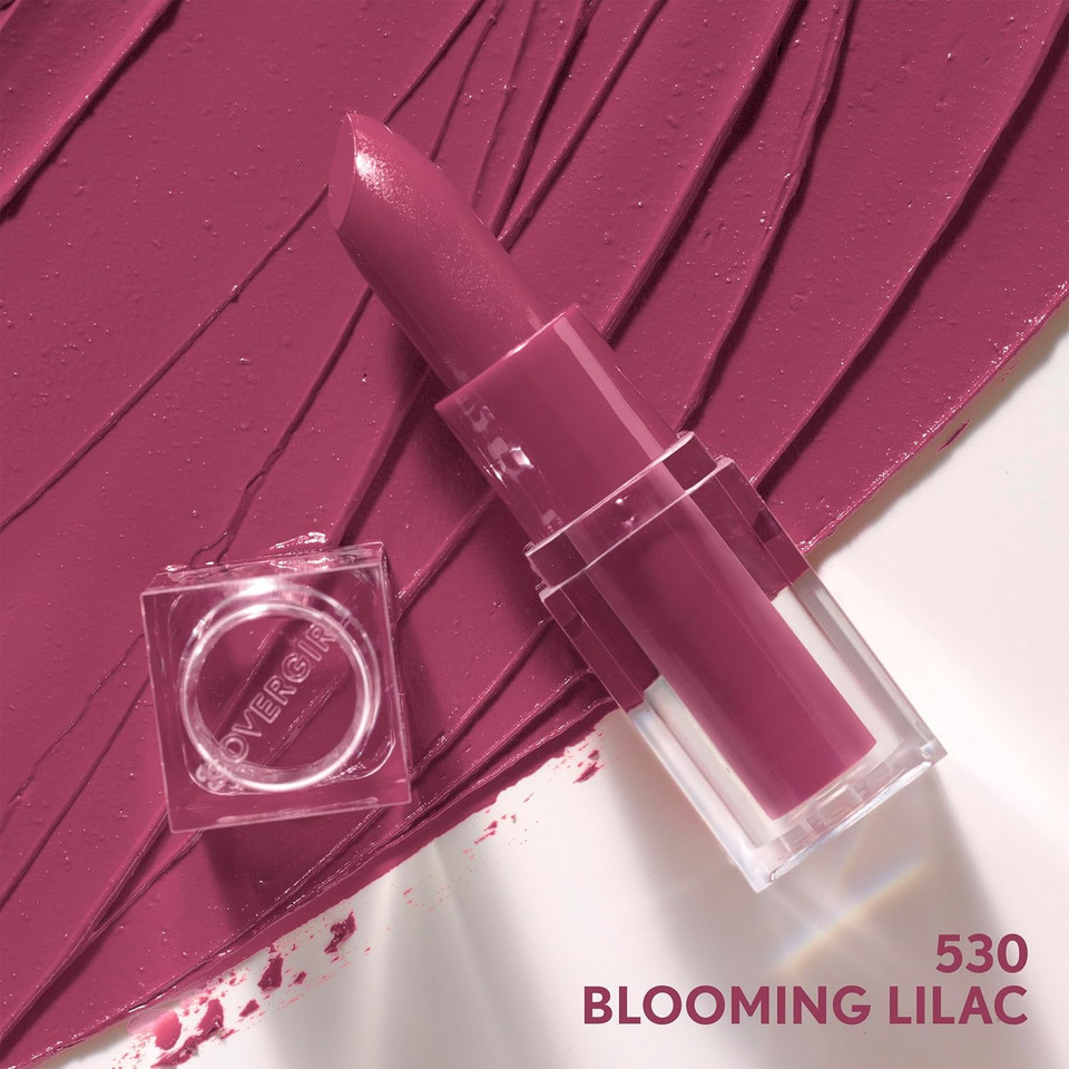 Covergirl Clean Lip Color, Blooming Lilac, Satin Finish, Squalane, Avocado & Aloe, Carmine-Free, Non-Drying, 0.12Oz