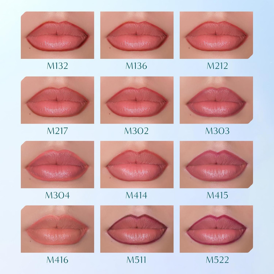 Florasis Blooming Rouge Smooth Precision Lip Liner (M414 Dark Maroon, 1 Count)