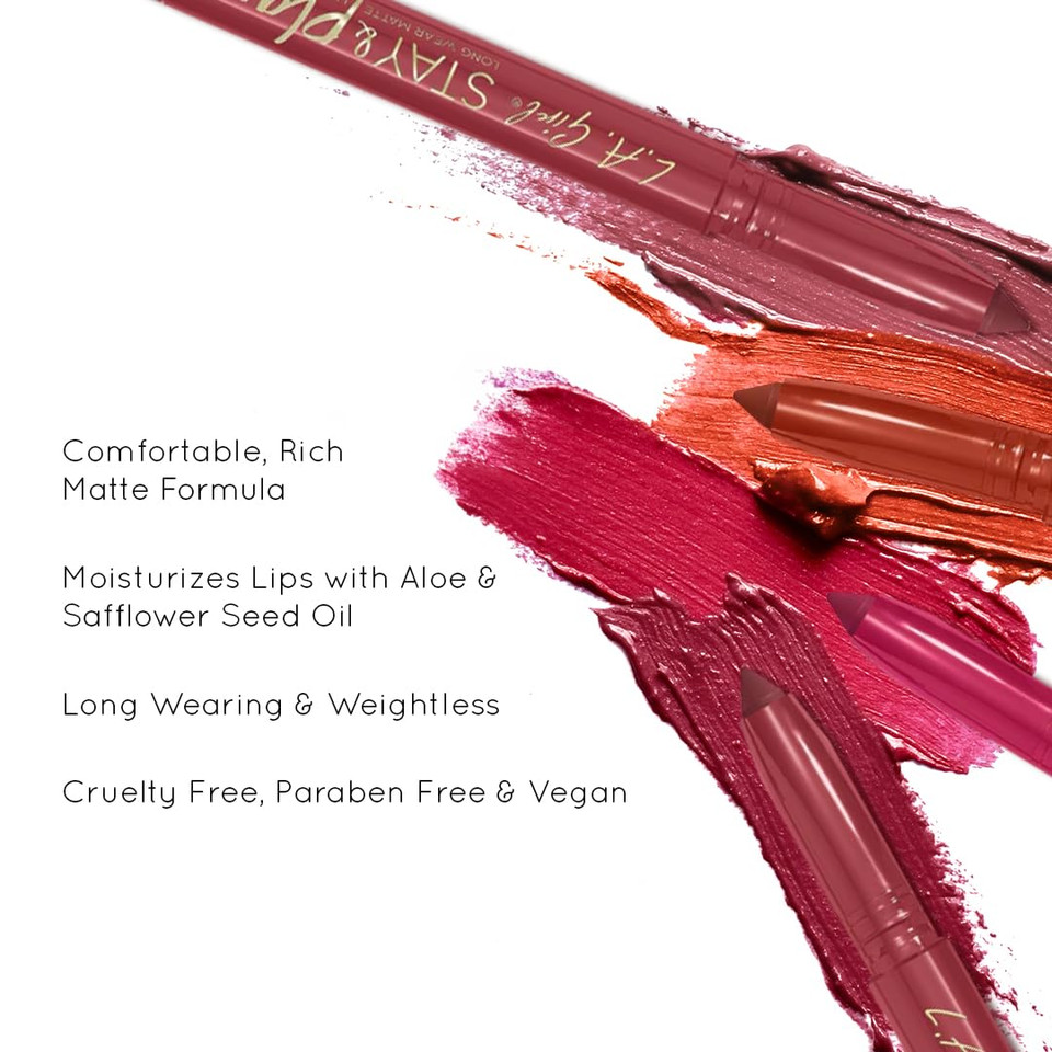 L.A. Girl Stay And Play Lip Crayon, Seriously Glc731