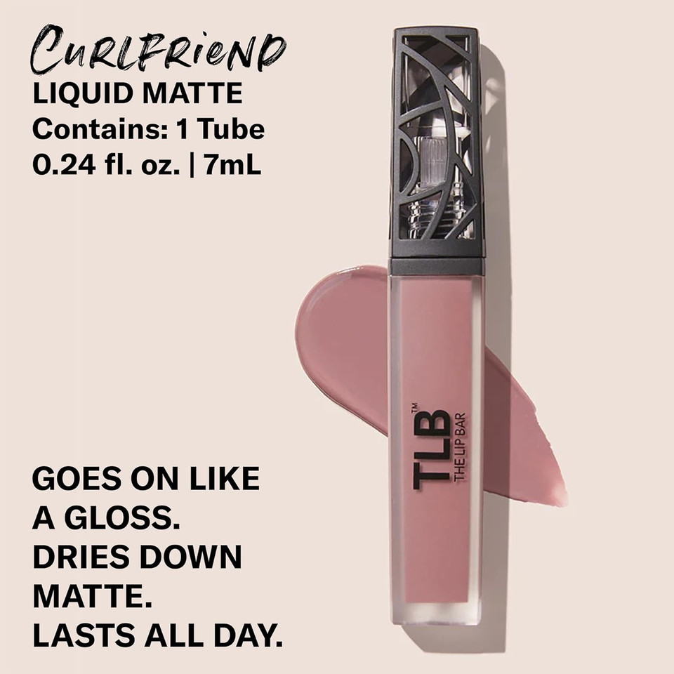 The Lip Bar - Nonstop Liquid Matte Lipstick, Back To Black (Black) - High Pigment - One Swipe - Long Lasting - Jojoba Oil & Vitamin E - Vegan & Cruelty Free - Makeup & Cosmetics - .24 Fl Oz