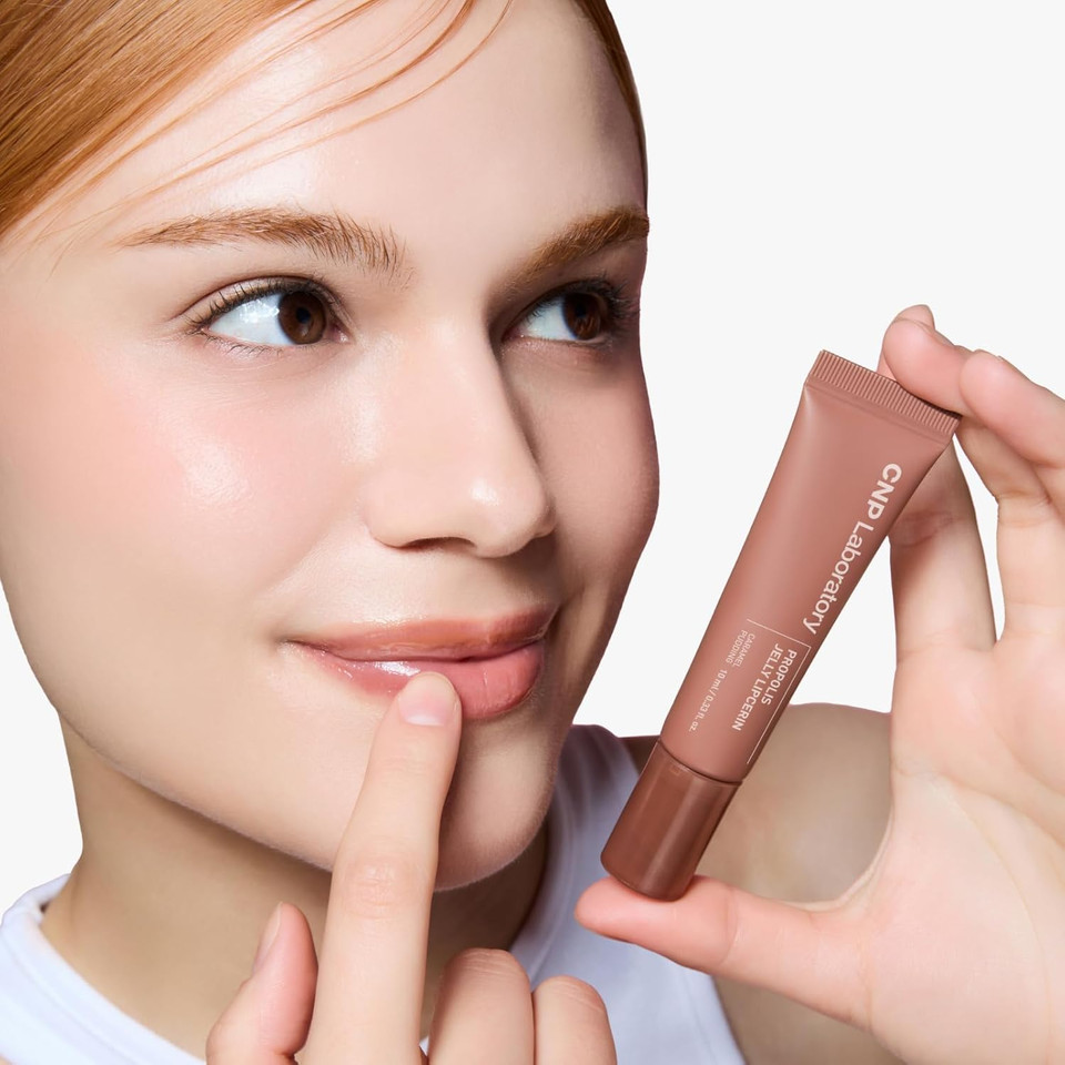 Cnp Propolis Jelly Tinted Lipcerin - 03 Caramel Pudding, Hydrating Lip Balm & Gloss With Manuka Honey + Hyaluronic Acid, Korean Skincare, 0.3 Fl.Oz