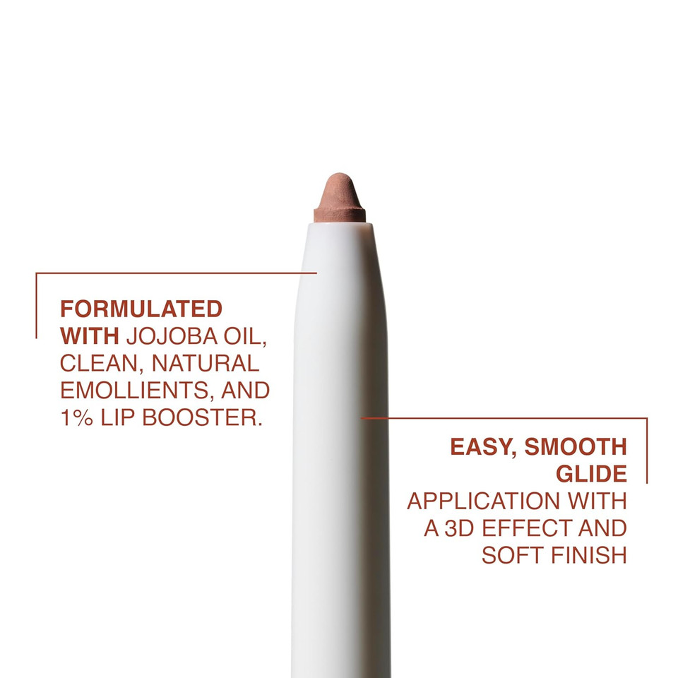 Freck Beauty Makeout Club Nude Muse Lip Liner, Non Drying, Smooth Highly Pigmented Retractable Liner, Infused With Jojoba And Hyaluronic Acid, 01 - Warm Nude Beige