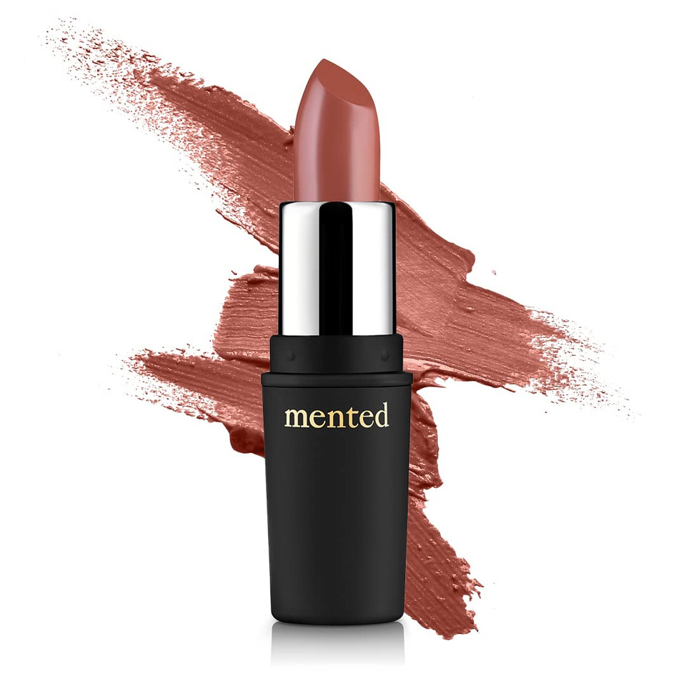 Mented Cosmetics Nude Lipstick For Women, Semi-Matte Long-Lasting Lip Stick, Moisturizing Vegan, Paraben & Cruelty-Free, Enhances All Complexions, Perfect For Everyday Makeup, Peach Please
