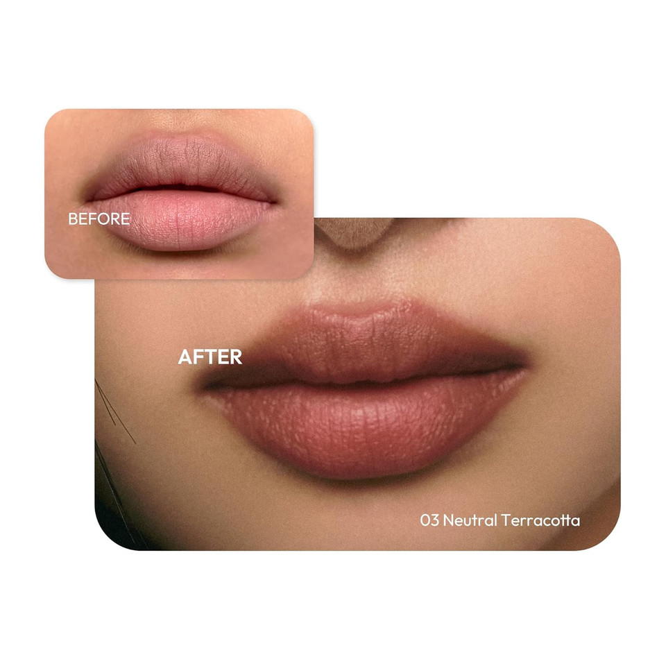 Wink Lip Shade Primer - All Day Top Coat, Smudge-Proof Base, Semi-Matte Long-Lasting Lip Primer (01 Pale Beige)