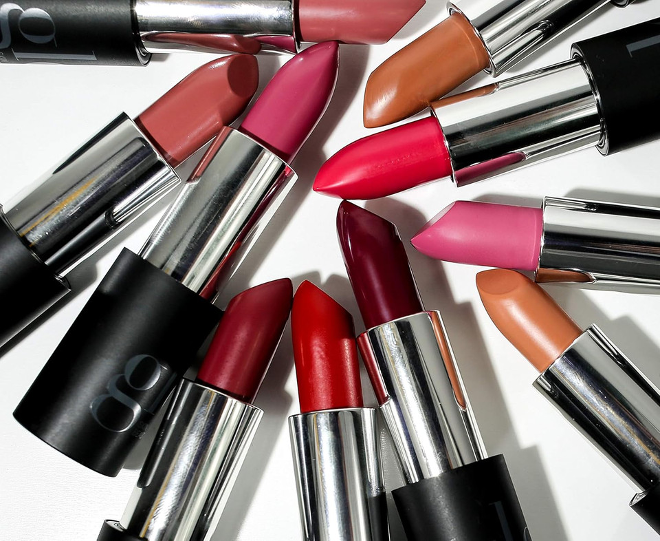 Glo Skin Beauty Lipstick In Bella - Shimmery Soft Neutral Pink - Creamy Long Lasting Lip Stick, 20 Shades