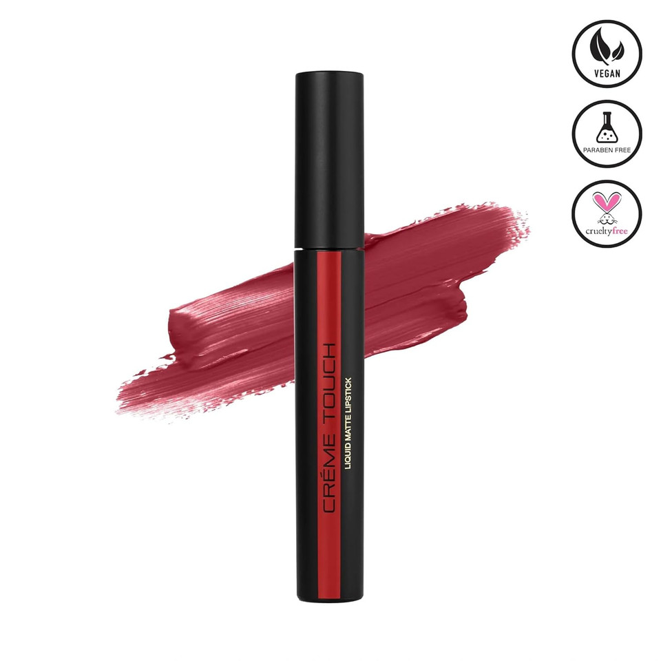 Armaf Beauté Crème Touch Liquid Lipstick For Women, Hydrating, Soft Matte Finish | Cardinal