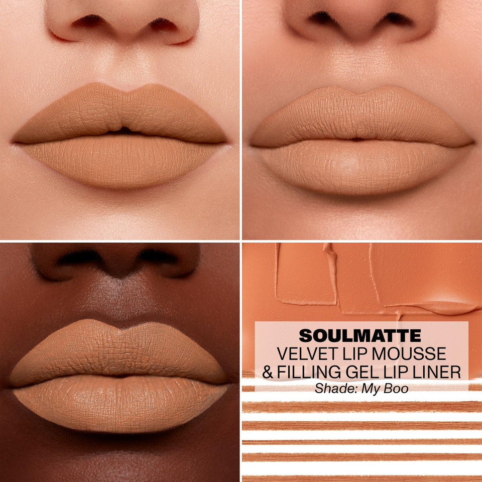 Morphe Soulmatte Velvet Lip Mousse Matte Lipstick - Air-Whipped, Soft Matte Lip Makeup With Vitamin E To Hydrate, Soften And Smooth Lips - Whipped (0.128 Oz)