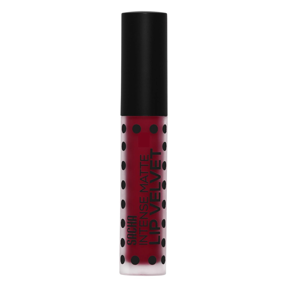 Sacha Cosmetics Intense Matte Lip Velvet Liquid Lipstick, Long-Lasting Velvet Matte Finish, 0.2 Fl.Oz Fatal Attraction