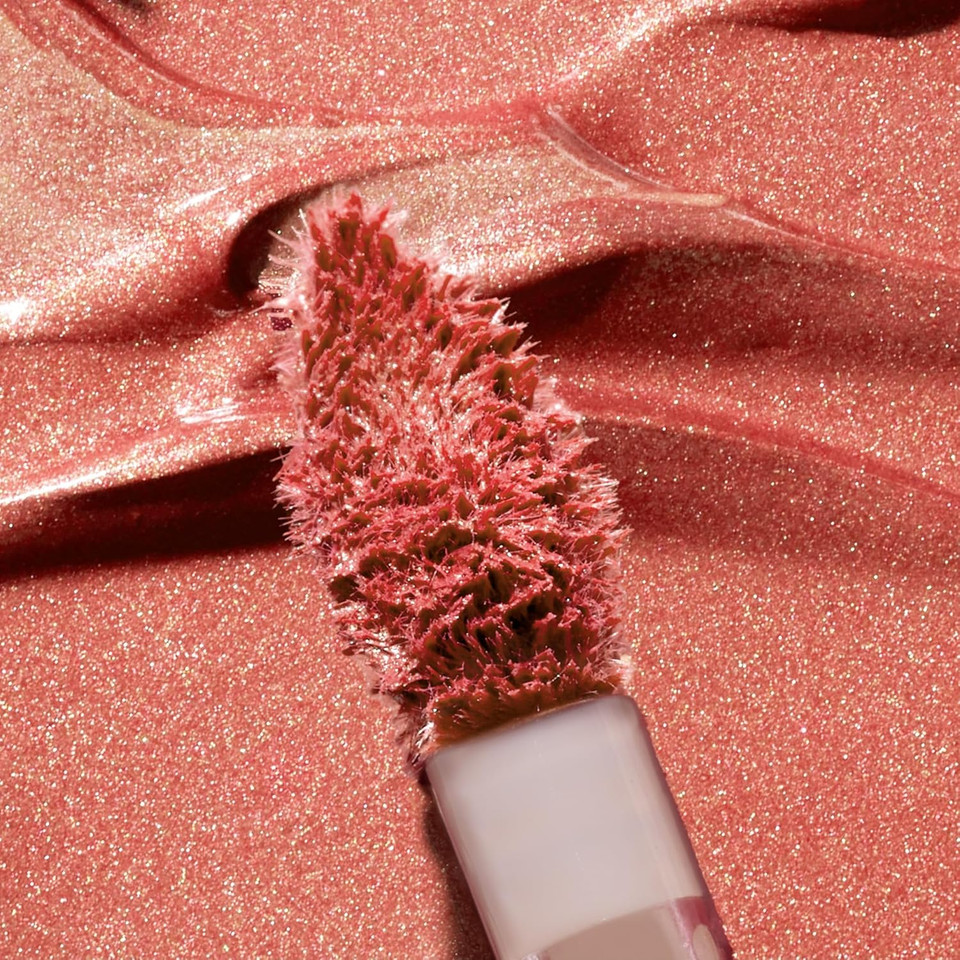 Laura Geller New York Chromatic Water Lip Tint, Holographic Lip Color, Water-Based Formula To Hydrate Dry Lips, Tea Rose