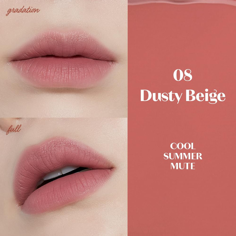 Etude Fixing Tint #06 Soft Walnut (4G) | Long Lasting High Pigmented Liquid Lipstick | Waterproof Lightweight Matte Finish Lip Stain | Full Coverage | Korean Makeup, Kbeauty
