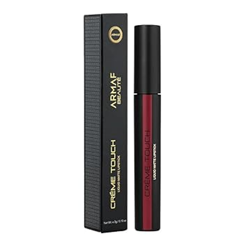 Armaf Beauté Crème Touch Liquid Lipstick For Women, Hydrating, Soft Matte Finish | Lava