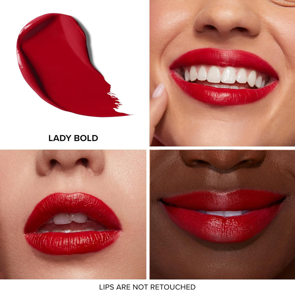 Too Faced Lady Bold Cream Lipstick | Lightweight, Vegan + Cruelty Free, 0.17 Oz