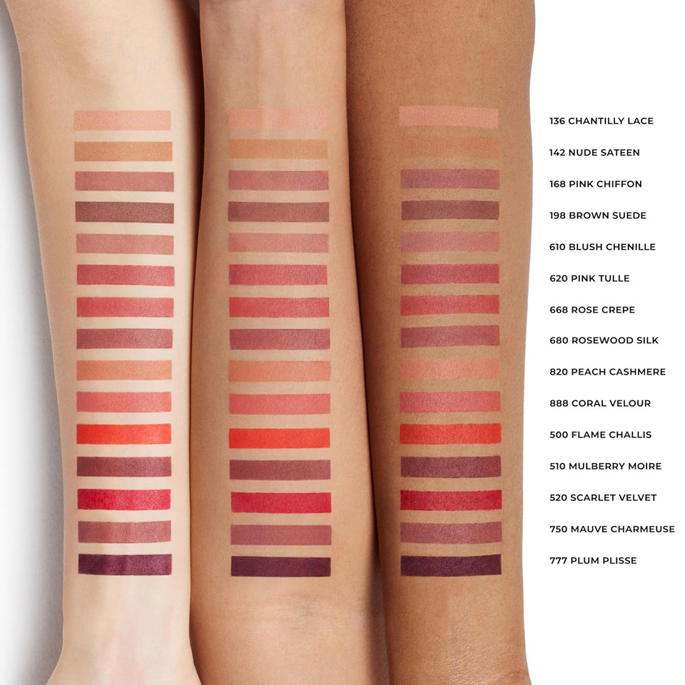 Laura Mercier Caviar Smoothing Matte Lipstick, 16Hr Hydration, Long Lasting Wear, High Impact Color, Smudge- & Transfer-Proof, Hyaluronic Acid And Vitamin E Infused