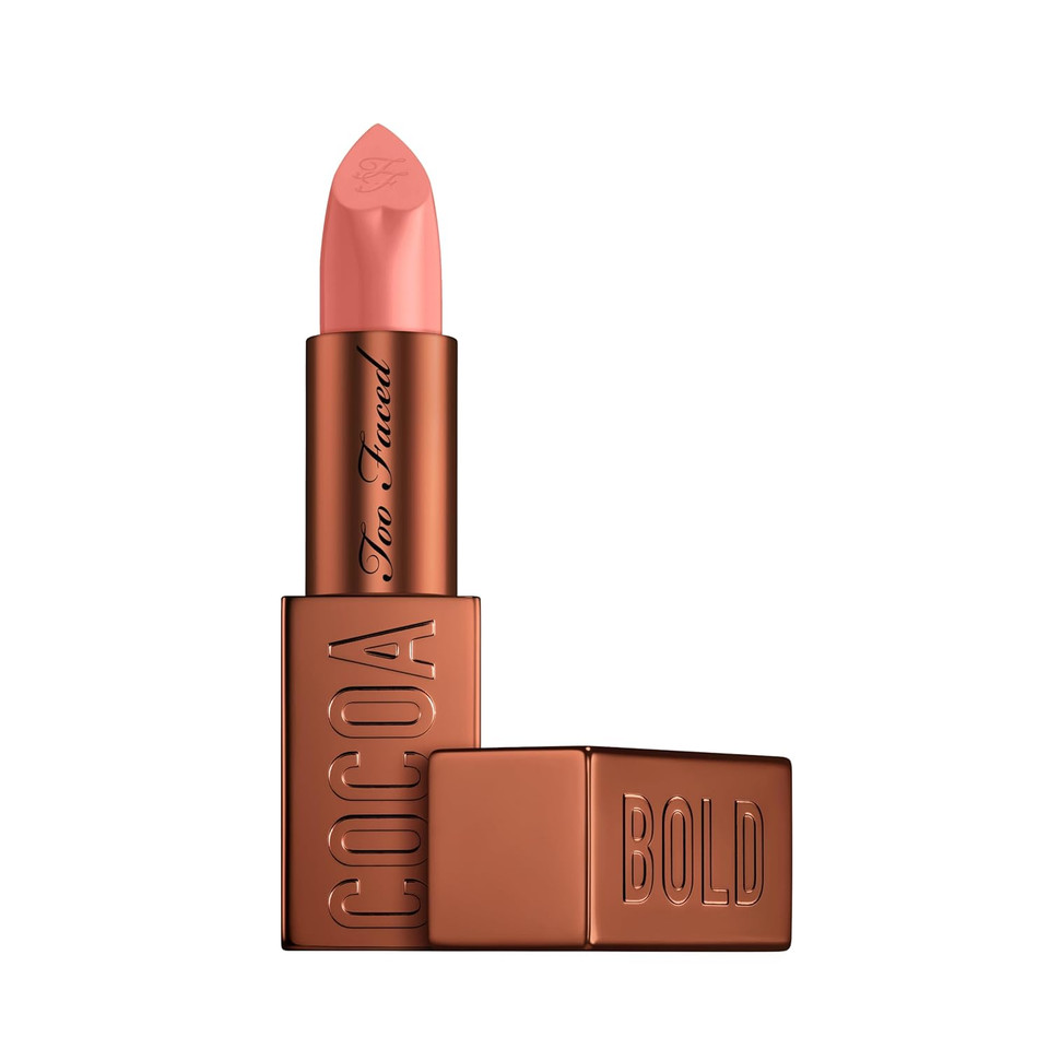 Too Faced Cocoa Bold Lipstick | High Pigment Lip With Creamy Texture + Matte Finish, Vegan + Cruelty Free