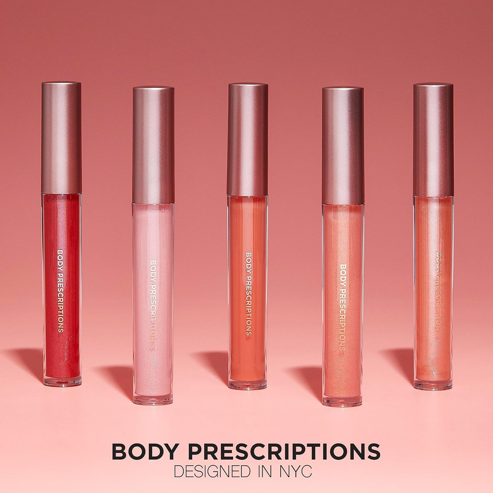Body Prescriptions Lip Gloss Collection | 10 Shades Complete Lip Makeup Set, Liquid, 2 Ml Each Tube