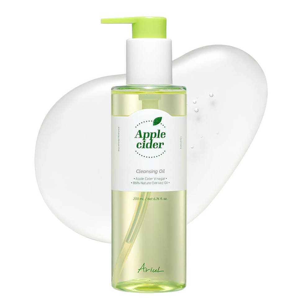 Ariul Apple Cider Cleansing Oil  Gentle & Purifying Makeup Remover With Apple Cider Vinegar, Hydrating & Pore Care, Korean Skin Care, 200Ml / 6.76 Fl. Oz