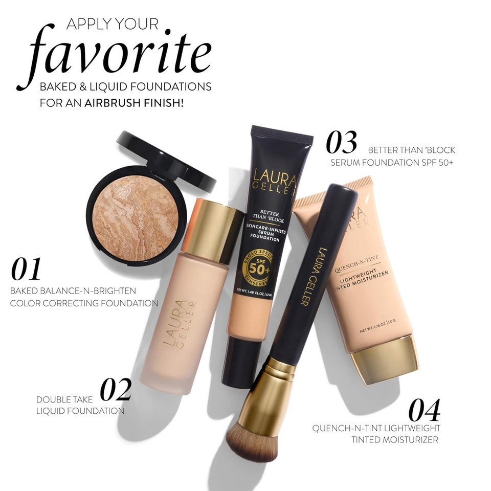 Laura Geller New York Full Coverage Foundation Blending Brush For All Face Makeup & Foundation Laura Geller New York Full Coverage Foundation Blending Brush For All Face Makeup & Foundation