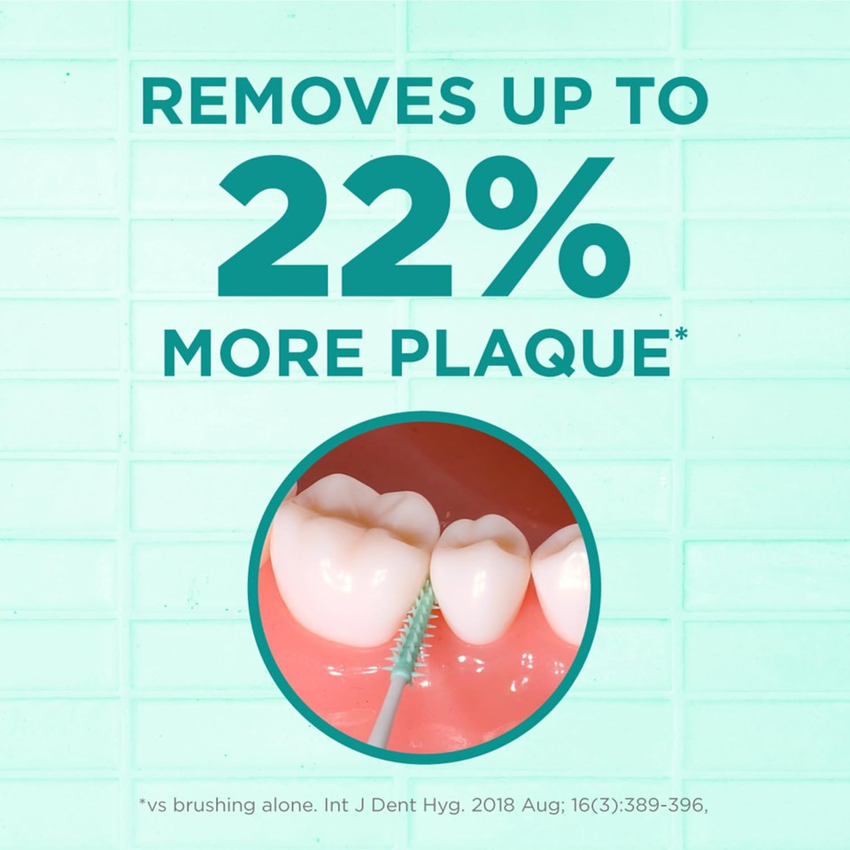 Gum Soft-Picks Original, Easy To Use Dental Picks For Teeth Cleaning And Gum Health, Disposable Interdental Brushes With Convenient Carry Case, Dentist Recommended Dental Picks, 50Ct