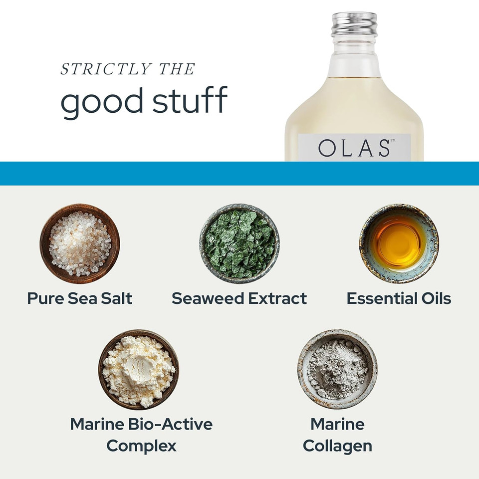 Olas Alcohol Free Mouthwash & Oral Rinse - Marine Bio-Active Mouth Rinse With Essential Oils & Antioxidants For A Healthy Oral Microbiome - Fluoride Free Natural Mouthwash (200 Ml)