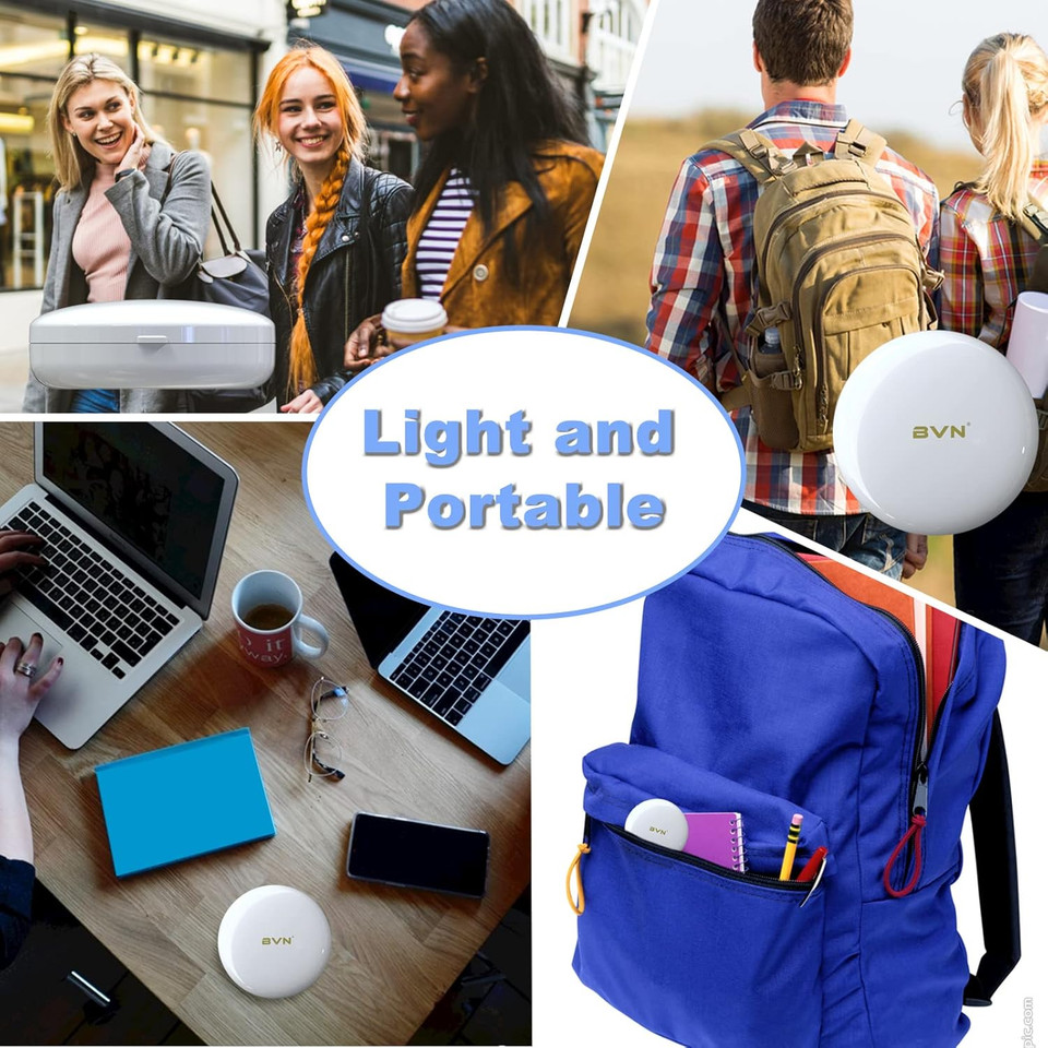 Bvn Retainer Case With Mirror Denture Case Orthodontic Dental Case, Braces Case, Mouth Guard Case, Teeth Aligner Case, Night Guard Case Container Storage Holder Blue