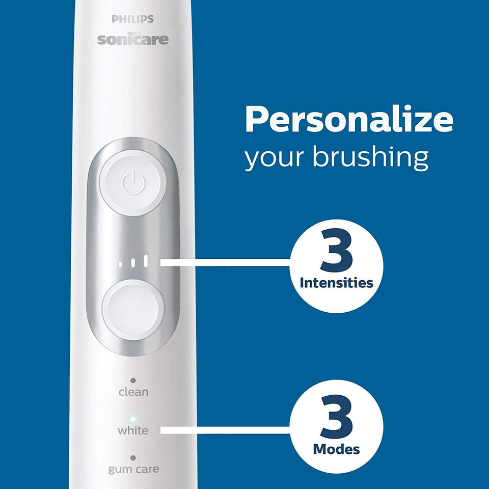 Philips Sonicare Protectiveclean 6500 Rechargeable Electric Toothbrush, With Pressure Sensor, 3 Cleaning Modes, Smartimer And Quadpacer, 14-Day Battery Life, Charging Travel Case, Navy Blue, Hx6462/07 Philips Sonicare Protectiveclean 6500 Rechargeable Electric Toothbrush, With Pressure Sensor, 3 Cleaning Modes, Smartimer And Quadpacer, 14-Day Battery Life, Charging Travel Case, Navy Blue, Hx6462/07