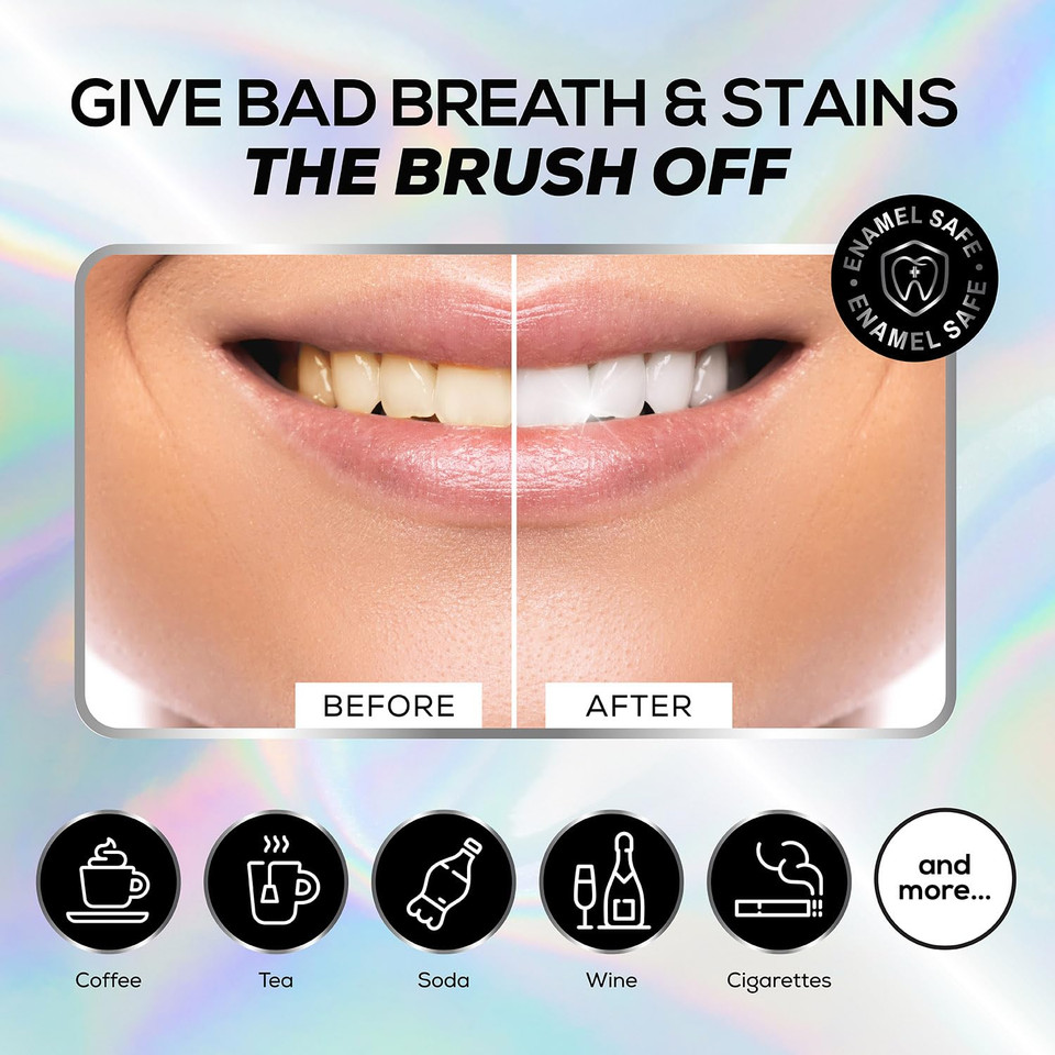 Venus Visage Activated Charcoal Toothpaste For Whitening, 3 Pack - Effective Teeth Whitening Toothpaste For Surface Stains - Peppermint Flavor (3.7 Oz/105 G)