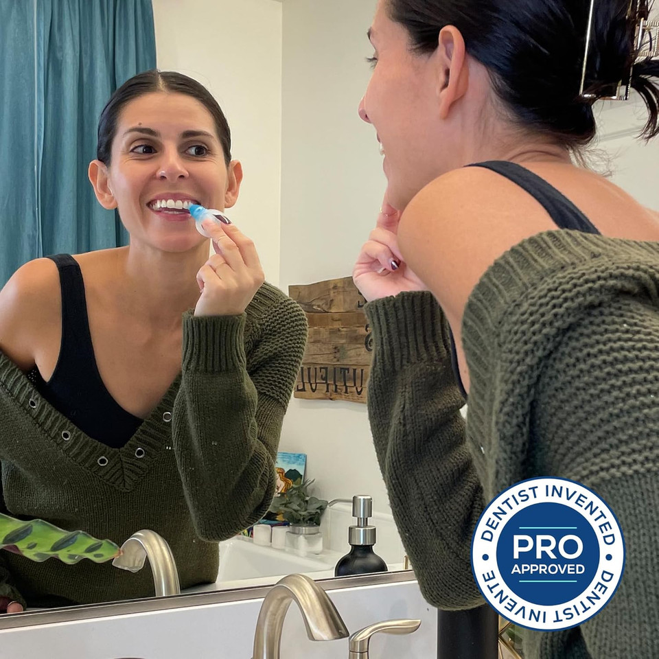 Teeth Whitening Gel  6% Hydrogen Peroxide  Clinically Proven, Fast & Safe For Sensitive Teeth  Includes 10 Gel Vials & 1 Lip Care