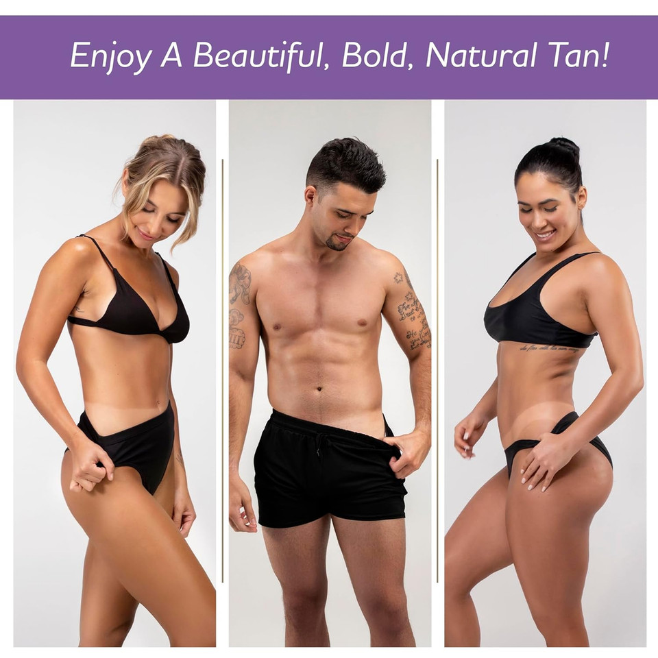 Norvell Sunless Self Tanning Bundle - Venetian Self Tanner Mousse With Bronzer, 8 Fl Oz + Streak-Free Tan Applicator Mitt - Premium Natural Looking Self Tanning Foam And Washable Self Tan Mitt