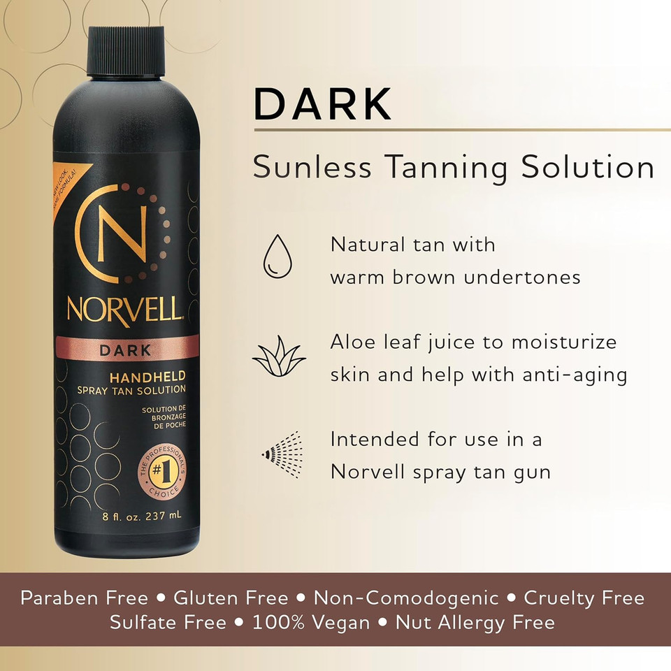 Norvell Premium Sunless Tanning Solution - Dark, 8 Fl.Oz