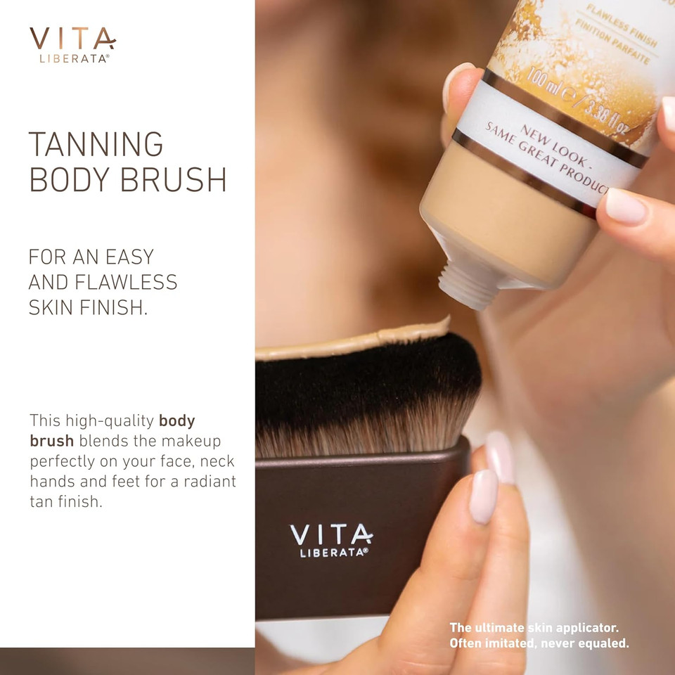 Vita Liberata Self Tanner Body Brush - Designed For Self Tanner & Body Makeup Use, Streak Free Blended Application, Reusable & Easy To Wash, Vegan Vita Liberata Self Tanner Body Brush - Designed For Self Tanner & Body Makeup Use, Streak Free Blended Application, Reusable & Easy To Wash, Vegan