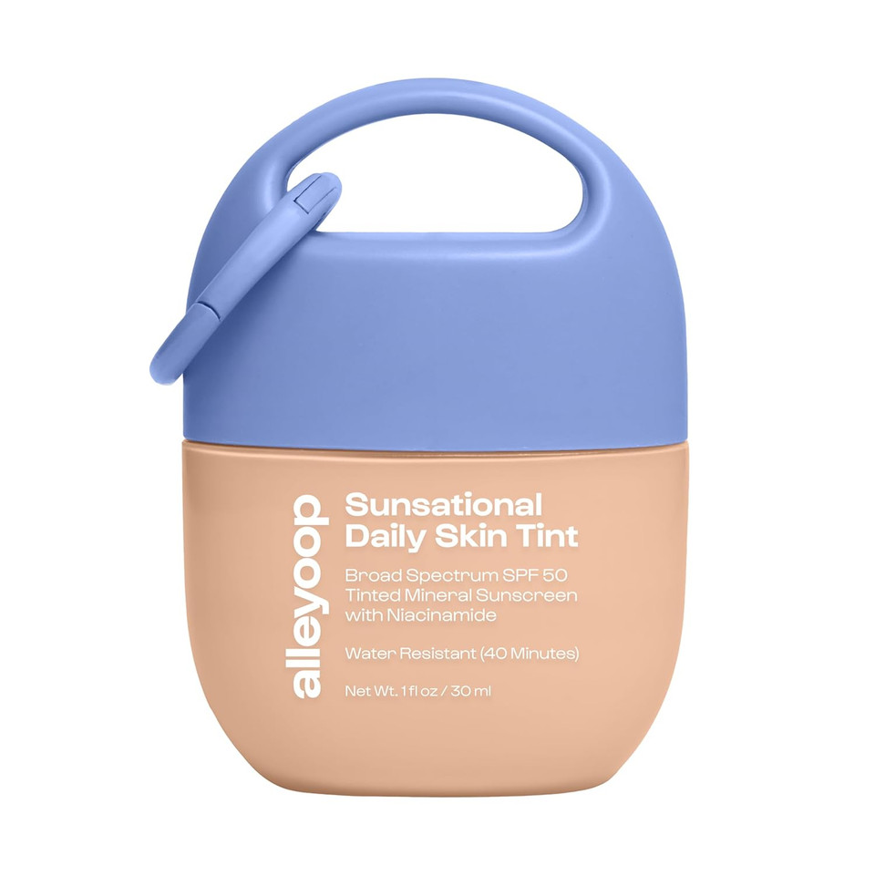 Alleyoop Sunsational Tinted Moisturizer Spf 50 For Face Broad Spectrum  100% Mineral Face Sunscreen With Jojoba, Hydrating & Soothing Tinted Sunscreen, Vegan & Cruelty-Free (Glimmer)
