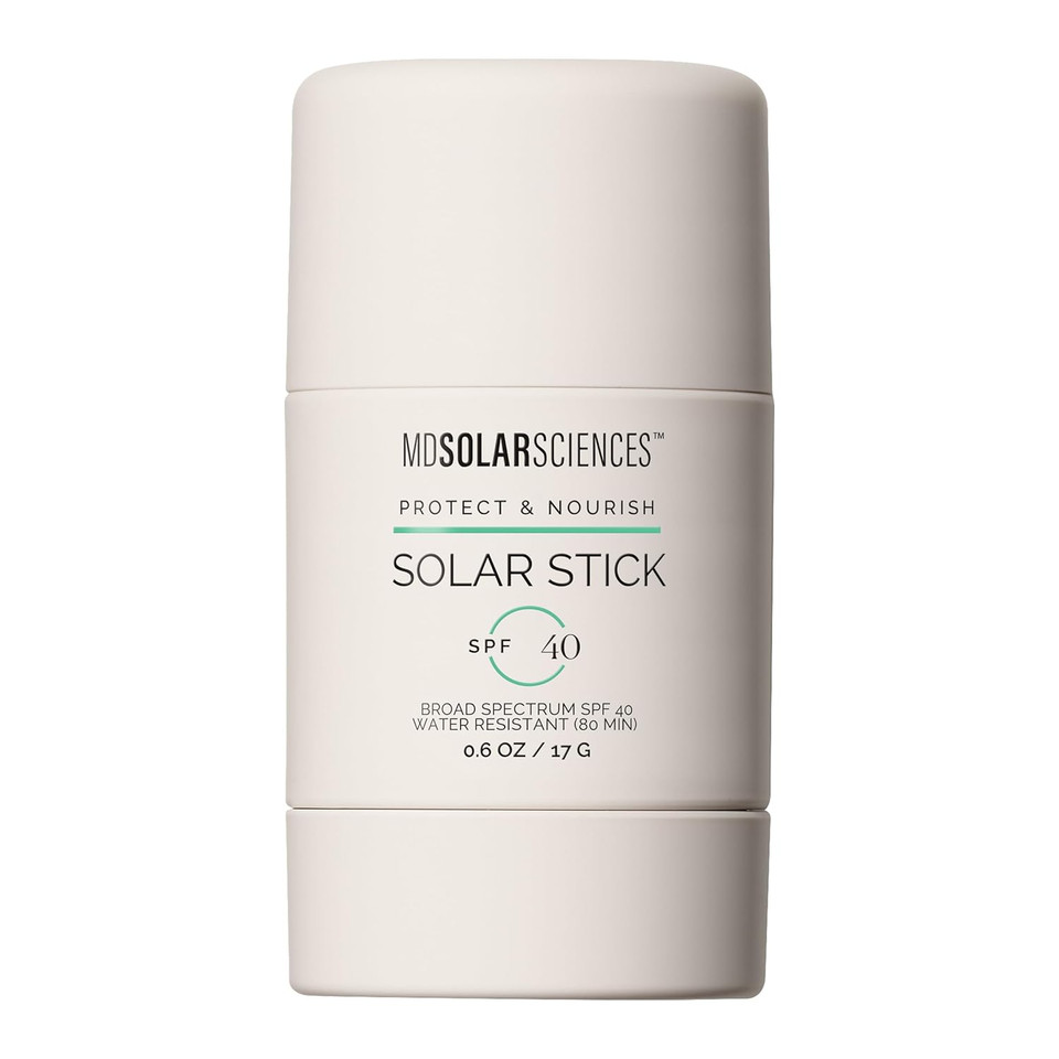 Mdsolarsciences Solar Stick Spf 40  Water-Resistant Mineral Sunscreen  Broad Spectrum Uv Protection  Blendable Zinc Oxide Travel Stick  Smooth, Sheer And Natural Matte Finish, 0.6 Oz