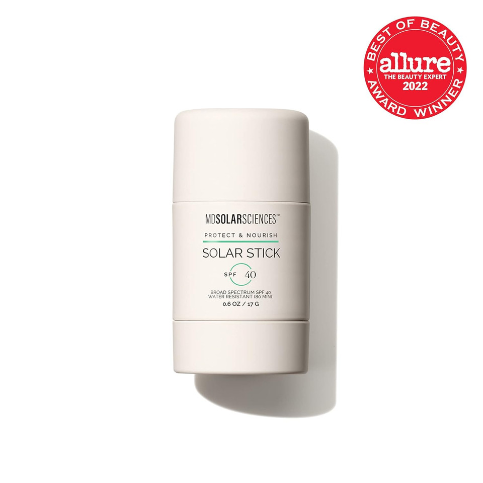 Mdsolarsciences Solar Stick Spf 40  Water-Resistant Mineral Sunscreen  Broad Spectrum Uv Protection  Blendable Zinc Oxide Travel Stick  Smooth, Sheer And Natural Matte Finish, 0.6 Oz