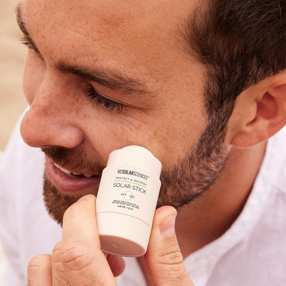 Mdsolarsciences Solar Stick Spf 40  Water-Resistant Mineral Sunscreen  Broad Spectrum Uv Protection  Blendable Zinc Oxide Travel Stick  Smooth, Sheer And Natural Matte Finish, 0.6 Oz