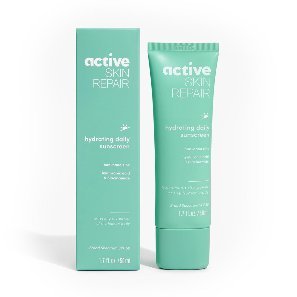 Active Skin Repair Spf 50 Hydrating Daily Sunscreen And Face Moisturizer, Non-Nano Zinc, Non-Toxic Broad Spectrum Protection Hydrating Mineral Facial Sunscreen, 1.7 Fl. Oz Active Skin Repair Spf 50 Hydrating Daily Sunscreen And Face Moisturizer, Non-Nano Zinc, Non-Toxic Broad Spectrum Protection Hydrating Mineral Facial Sunscreen, 1.7 Fl. Oz