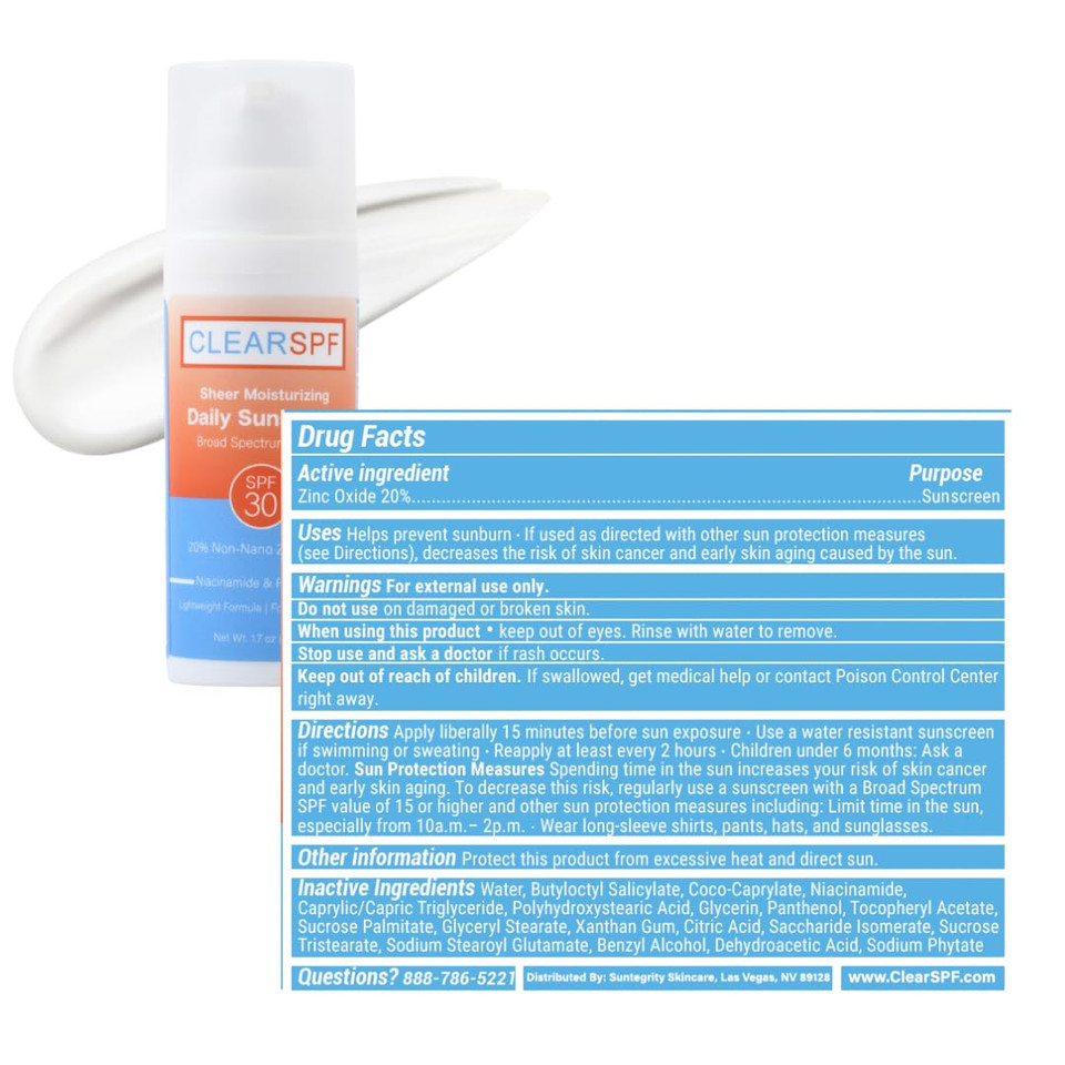 Clearspf Daily Moisturizing Sunscreen (Sheer)