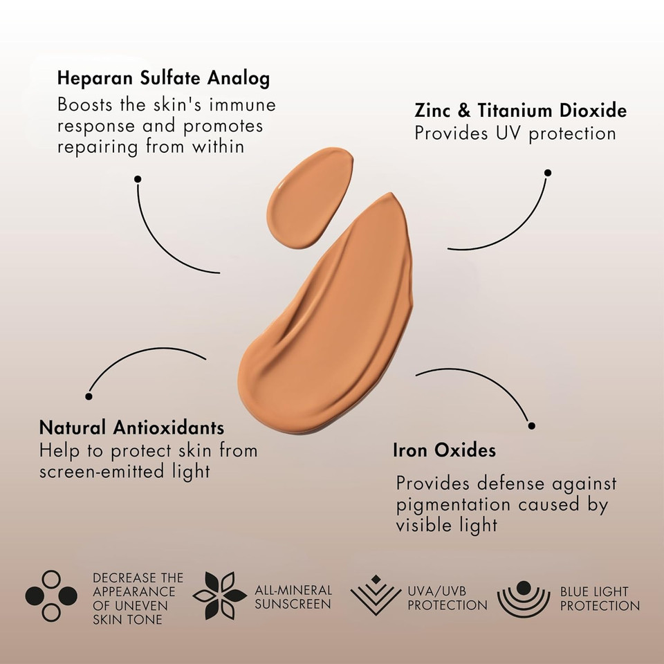 Senté Even Tone Mineral Sunscreen Tinted Broad-Spectrum Lotion - Medium-Dark Spf 36 - Uva/Uvb Protection - 40-Min Water-Resistant - 50 Ml