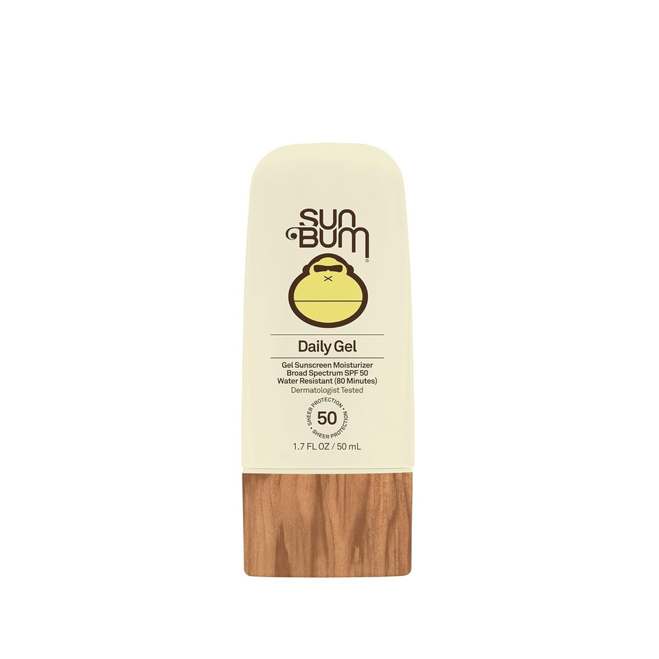 Sun Bum Daily Spf 50 Clear Gel Face Sunscreen - Broad Spectrum Moisturizing Facial Sunscreen With Vitamin E - Vegan And Hawaii 104 Act Compliant (Without Octinoxate & Oxybenzone) - Travel Size 1.7 Oz