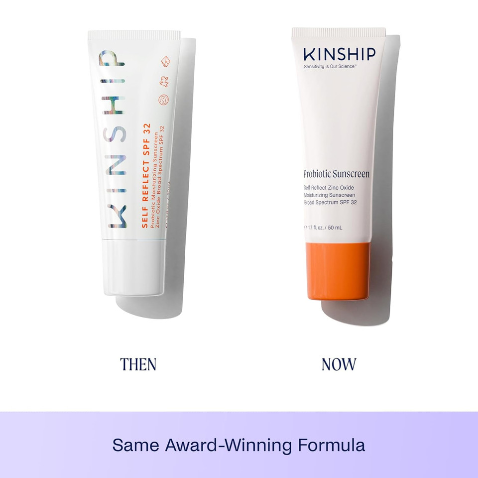 Kinship Self Reflect Probiotic Moisturizing Sunscreen Spf 32 1.75Oz + 3.5Oz Bundle - For Face & Body - Lightweight 100% Mineral Spf For Sensitive Skin - Sheer Zinc Oxide Sunblock - Clean & Reef Safe Kinship Self Reflect Probiotic Moisturizing Sunscreen Spf 32 1.75Oz + 3.5Oz Bundle - For Face & Body - Lightweight 100% Mineral Spf For Sensitive Skin - Sheer Zinc Oxide Sunblock - Clean & Reef Safe