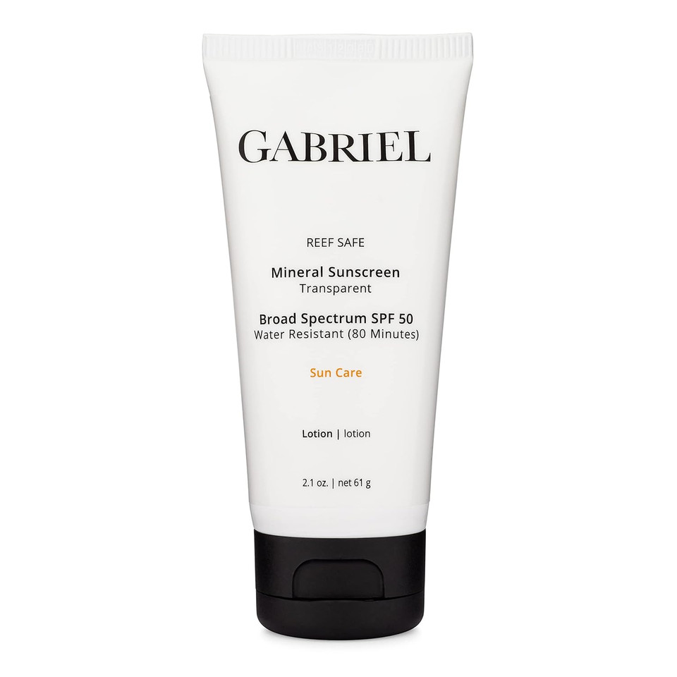 Gabriel Spf 50 Mineral Sunscreen | Reef Safe (Octinoxate & Oxybenzone Free) | Clear, Mineral-Based Zinc Oxide Weightless Formula | Broad-Spectrum | Water Resistant, 2.1 Oz Gabriel Spf 50 Mineral Sunscreen | Reef Safe (Octinoxate & Oxybenzone Free) | Clear, Mineral-Based Zinc Oxide Weightless Formula | Broad-Spectrum | Water Resistant, 2.1 Oz