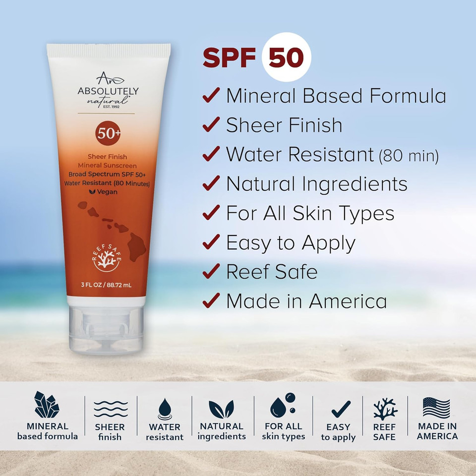 Spf 30 Mineral Sunscreen - Broad Spectrum Water Resistant Moisturizer Lotion For Body & Face - With Non-Nano Zinc Oxide, Vitamin E, & Antioxidants - Made In Usa, 3 Oz