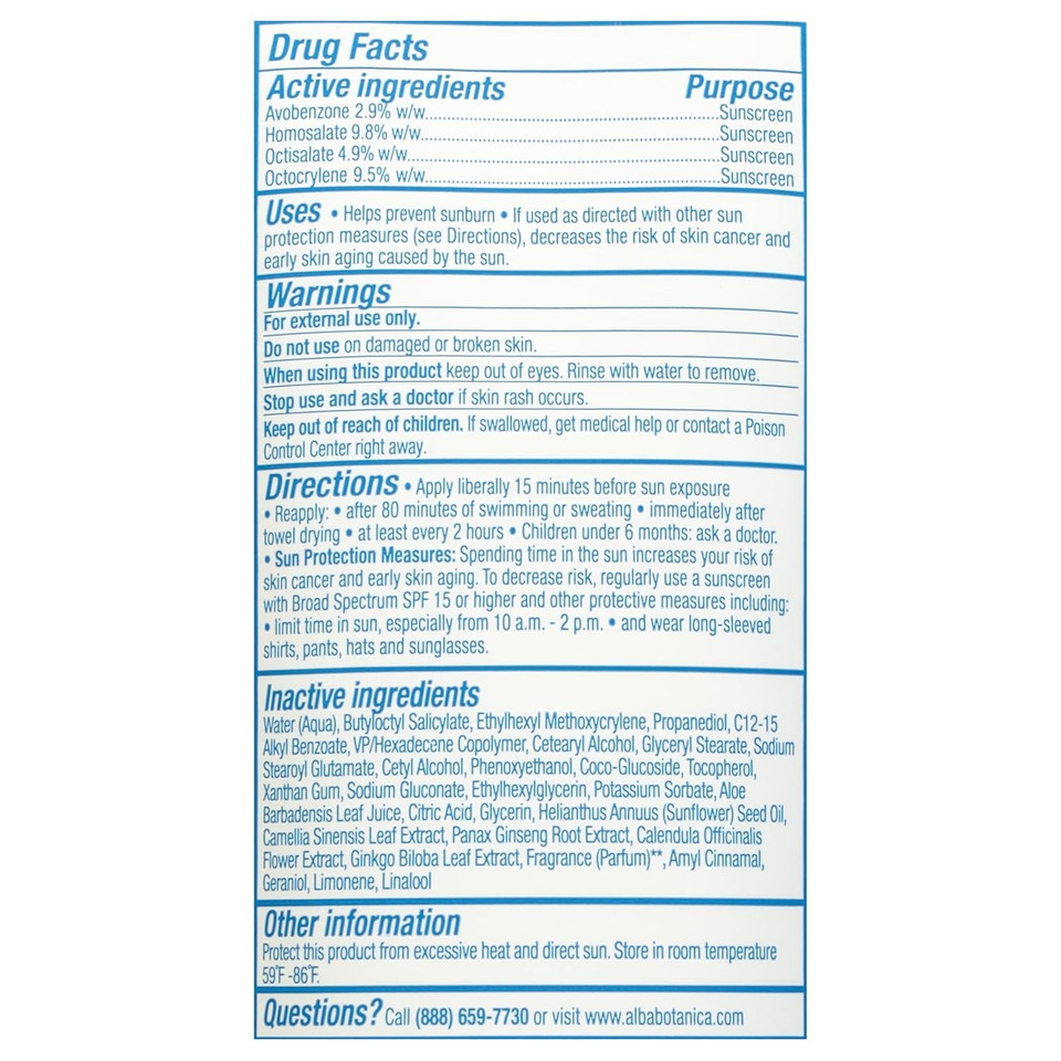 Alba Botanica, Sunscreen Lotion While Wet Spf 30, 3 Fl Oz