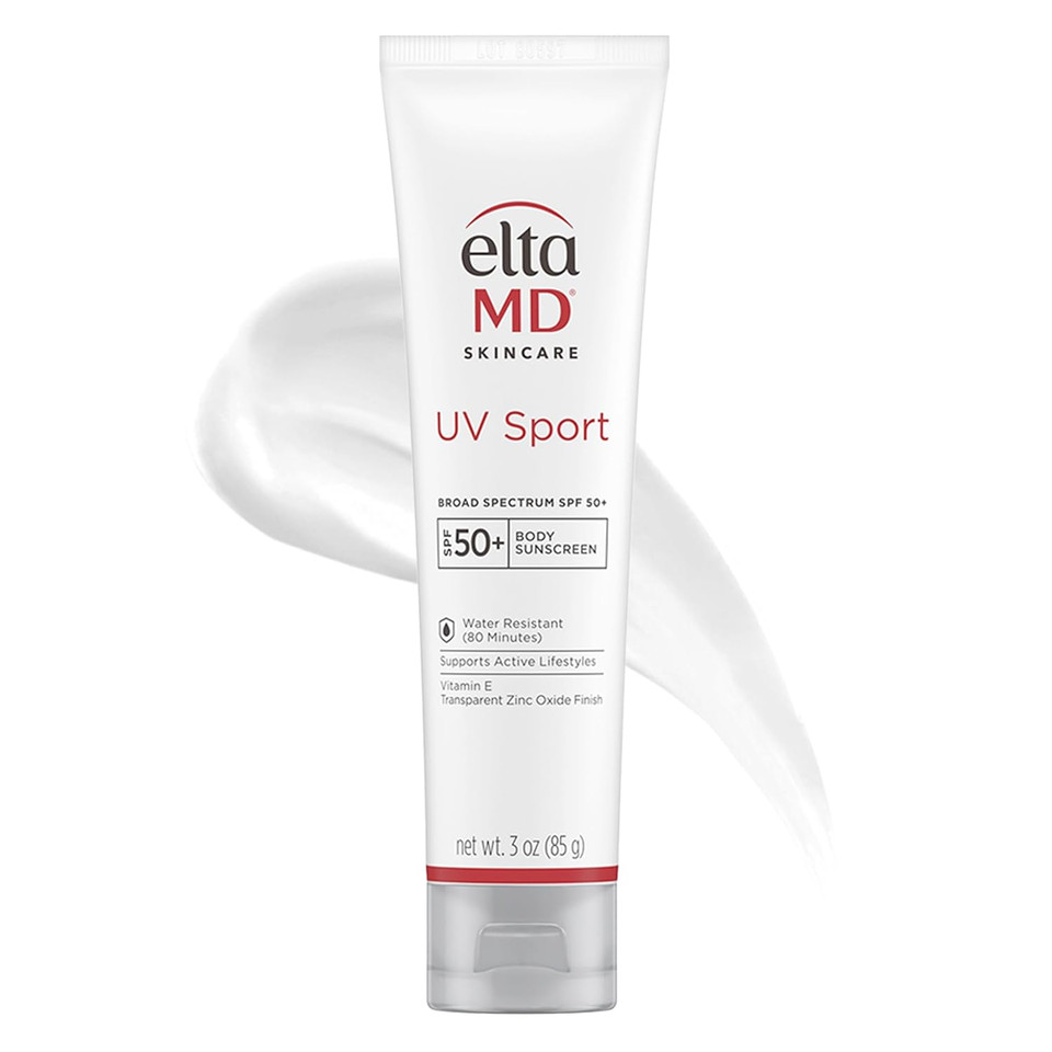 Eltamd Uv Sport Sunscreen Lotion, Spf 50 Body Sunscreen, Water And Sweat Resistant, Oil-Free, Zinc Oxide Formula