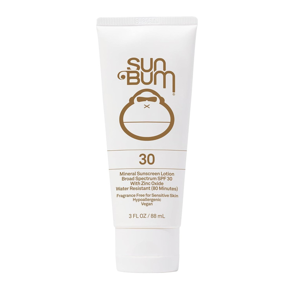 Sun Bum Mineral Spf 30 Sunscreen Body Lotion - Broad Spectrum Moisturizing Facial Sunscreen With Vitamin E - Vegan And Hawaii 104 Act Compliant (Without Octinoxate & Oxybenzone) - Travel Friendly 3 Oz