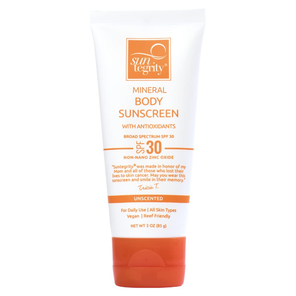Suntegrity Unscented Mineral Sunscreen For Body - 3 Oz