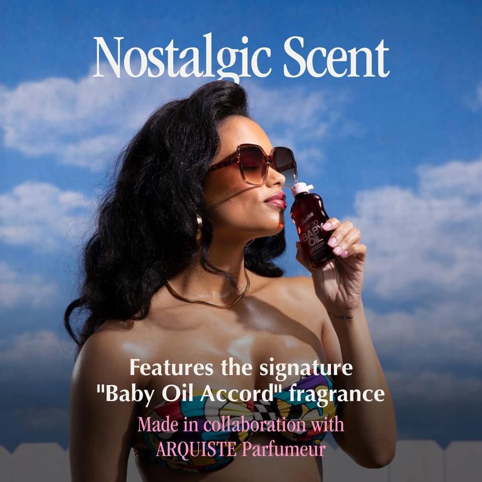 Vacation Baby Oil Spf 30 & Air Freshener Bundle, Hydrating & Nourishing, Mineral-Oil Free, Lightweight Formula, Transparent On All Skin Tones, Travel Size Sunscreen, 3.4 Fl. Oz